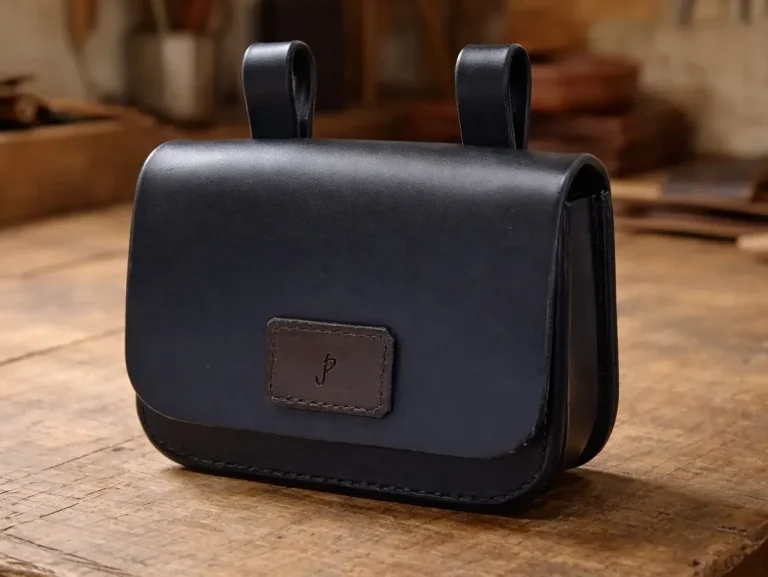 Lederwaren aus der Werkstatt Handgefertigte Ledertasche aus der Sattlerwerkstatt